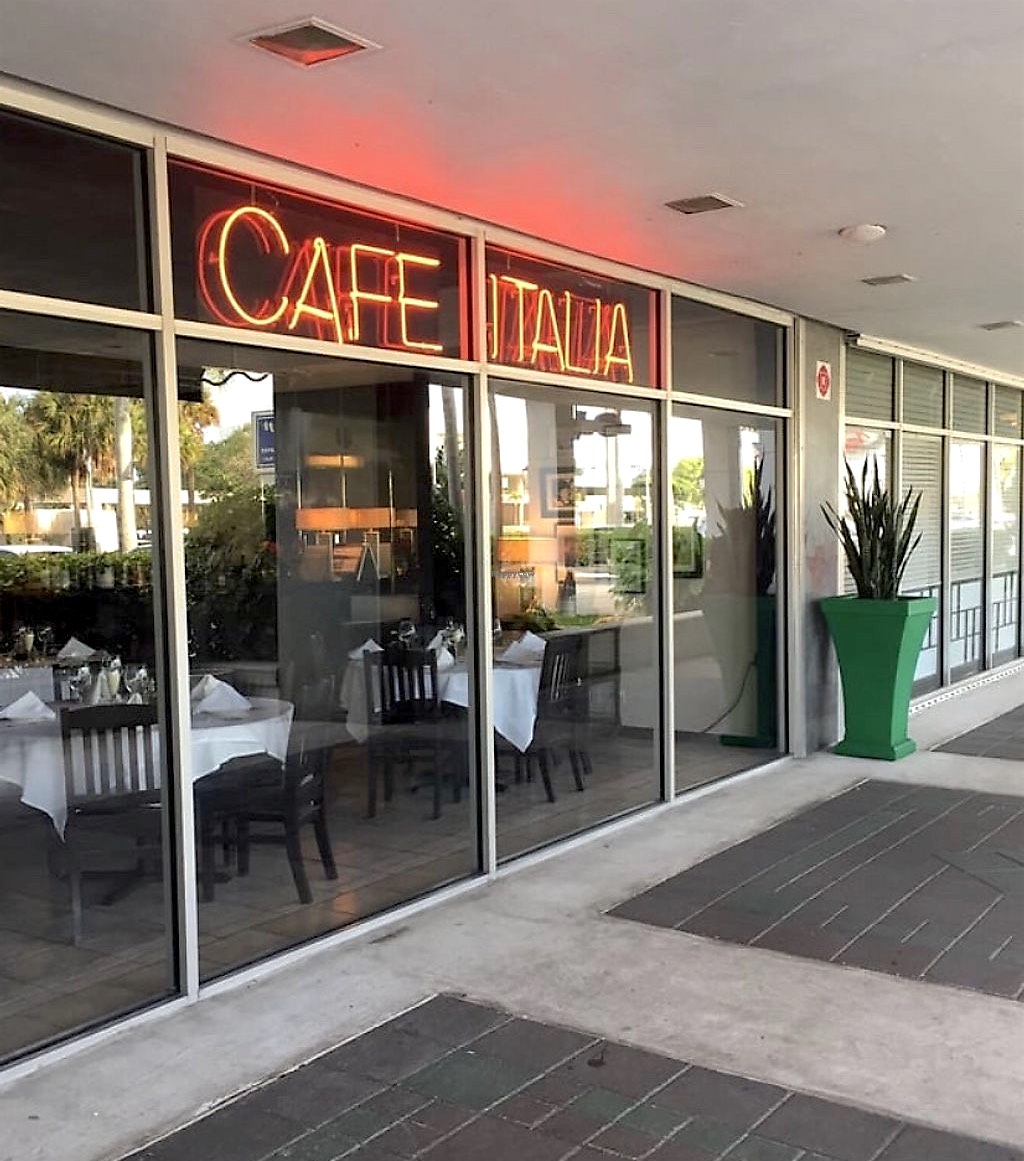 Cafe Italia Store Front Fort Lauderdale Restaurant Cafe
